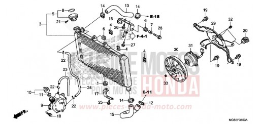 RADIATEUR NC700SDC de 2012